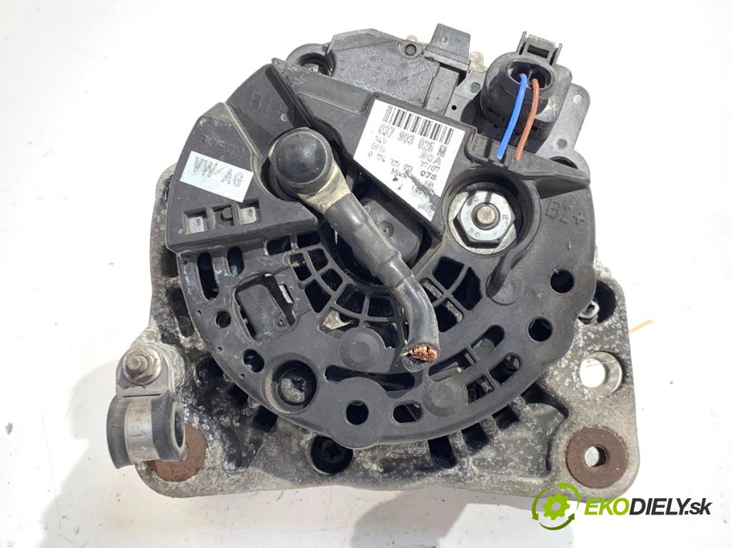 SKODA FABIA II liftback 2007 63 kW 1.4 LPG 1390 Alternátor 037903025M (Alternátor)