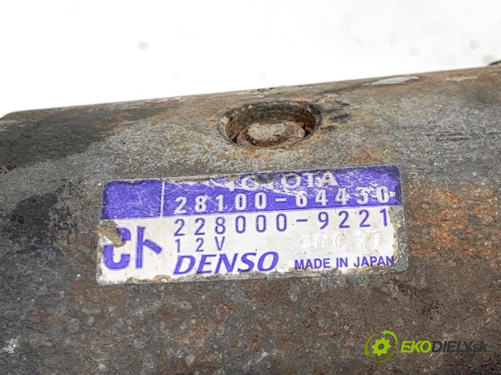 TOYOTA COROLLA E12 nadwozie wielkoprzestrzenne (MPV) 2002 66 kW 2.0 D-4D (CDE120_) 1995 Štartér 28100-64430 (Štartér)