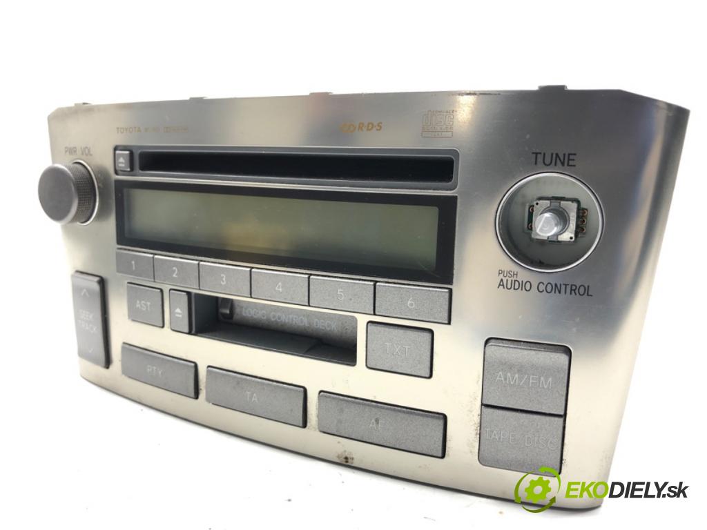 TOYOTA AVENSIS T25 liftback 2003 95 kW 1.8 (ZZT251_) 1794 RADIO 86120-05080 (Audio zařízení)