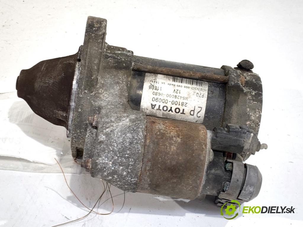 TOYOTA AVENSIS T25 liftback 2003 95 kW 1.8 (ZZT251_) 1794 startér 28100-0D090 (Startér)
