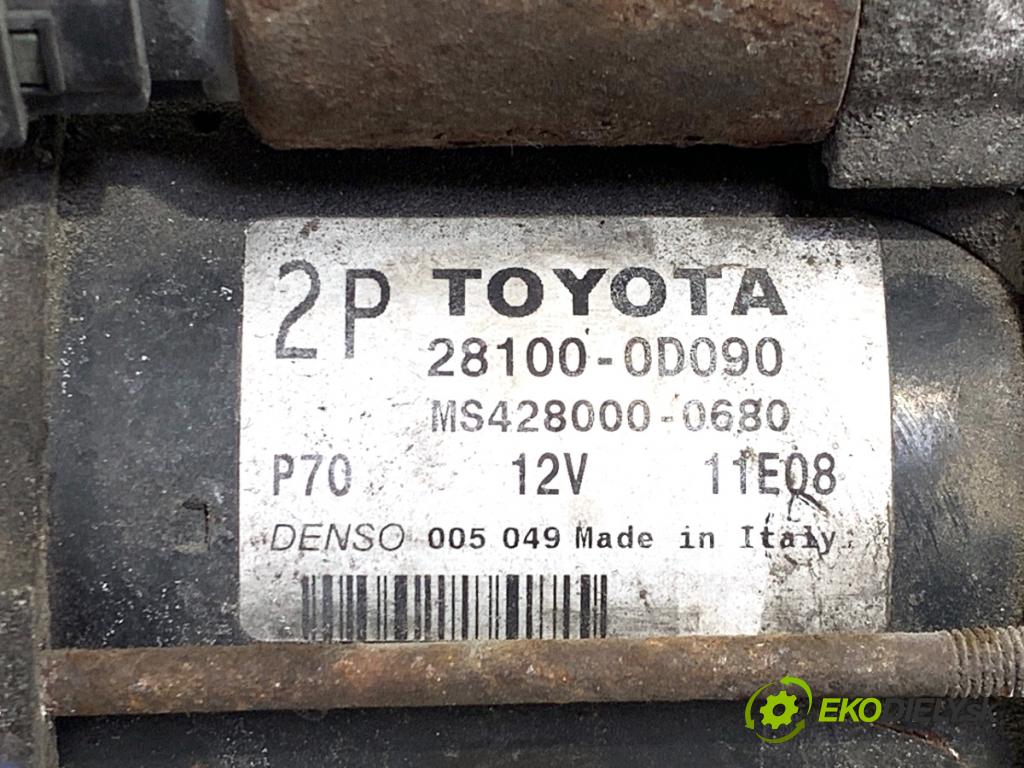 TOYOTA AVENSIS T25 liftback 2003 95 kW 1.8 (ZZT251_) 1794 Štartér 28100-0D090 (Štartér)