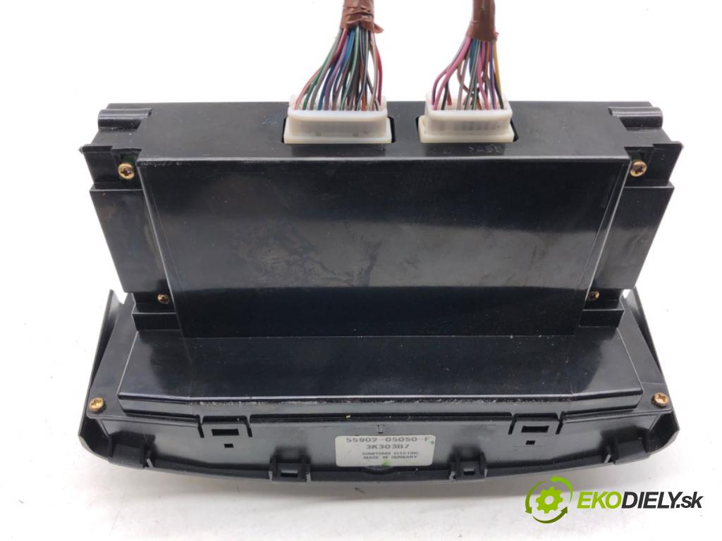 TOYOTA AVENSIS T25 liftback 2003 95 kW 1.8 (ZZT251_) 1794 Panel ovládania kúrenia 55900-05140 (Prepínacie páčky pod volantom)