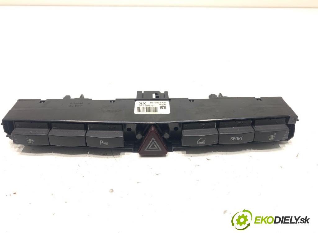 OPEL ASTRA H liftback 2007 88 kW 1.9 CDTI (L08) 1910 SPÍNAČE: ohrievania, vyhrievania sedačky 13100112