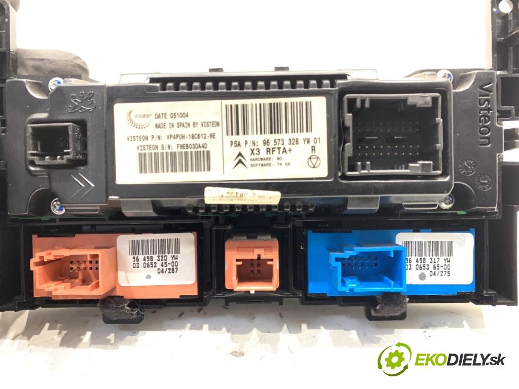 CITROEN C5 II Kombi 2004 80 kW 1.6 HDi (RE8HZB) 1560 Panel ovládaní topení 96573328 (Páčky pod volantem)