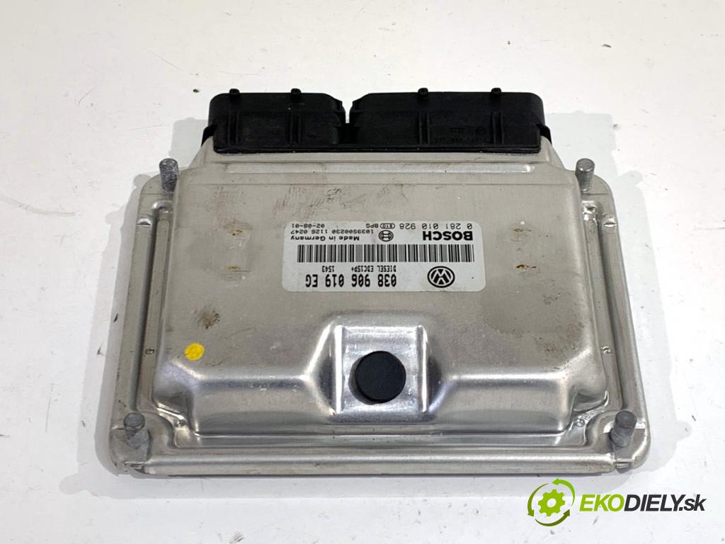 SKODA SUPERB I sedan 2003 96 kW 1.9 TDI 1896 řídící jednotka motora 038906019EG (Řídicí jednotka)
