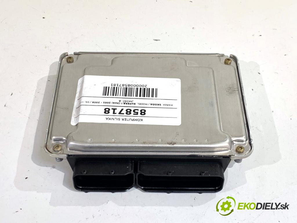 SKODA SUPERB I sedan 2003 96 kW 1.9 TDI 1896 řídící jednotka motora 038906019EG (Řídicí jednotka)