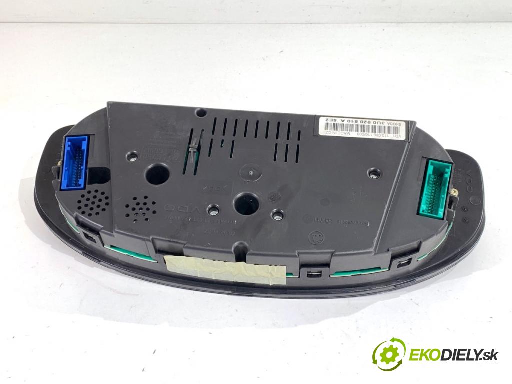 SKODA SUPERB I sedan 2003 96 kW 1.9 TDI 1896 prístrojovka 3U0920810A (Přístrojová deska)
