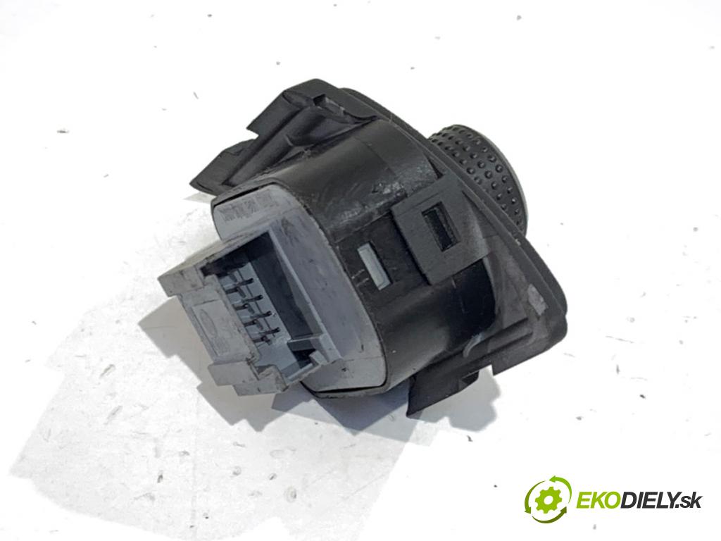 SKODA SUPERB I sedan 2003 96 kW 1.9 TDI 1896 Prepínač nastavenia spätných zrkadiel 3U1959565D (Prepínacie páčky pod volantom)