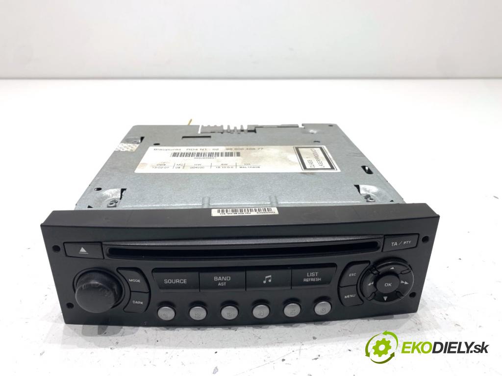 CITROEN C4 I liftback 2007 66 kW 1.6 HDi 1560 RADIO 9660646877 (Audio zariadenie)