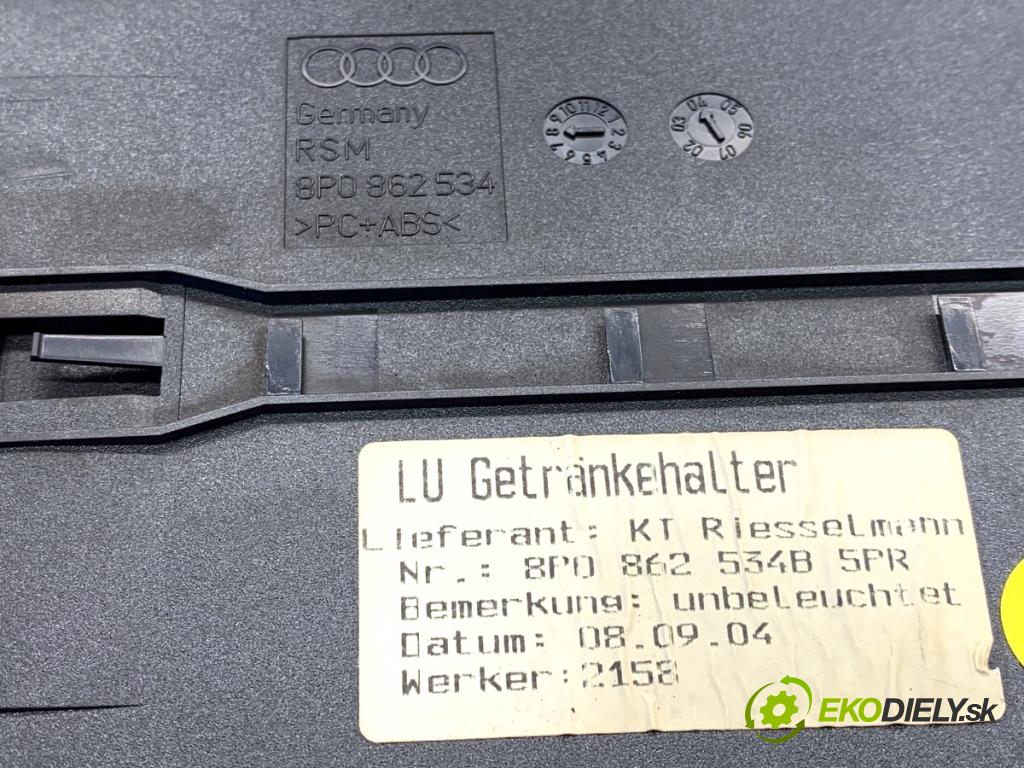 AUDI A3 8P liftback 2004 75 kW 1.6 1595 Držiak na nápoje 8P0862534B (Držiak (úchyt) na nápoje)