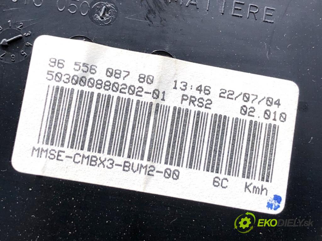 CITROEN C5 II liftback 2004 100 kW 2.0 HDi (RCRHRH) 1997 Prístrojovka 9655608780 (Prístrojová doska)