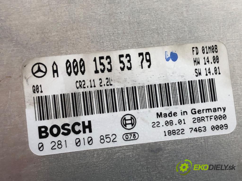 MERCEDES-BENZ W203 sedan 2001 85 kW C 200 CDI (203.004) 2148 riadiaca jednotka Motor 0001535379 (Riadiaca jednotka)