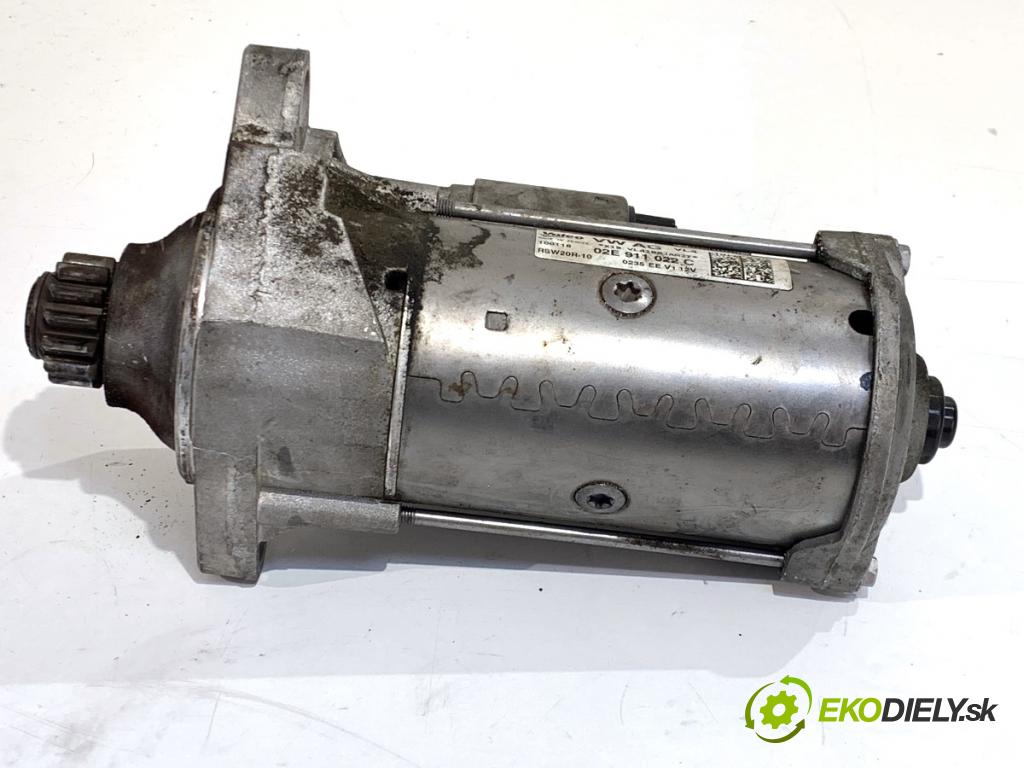 SKODA SUPERB III liftback 2018 110 kW 2.0 TDI 1968 startér 02E911022C (Startér)