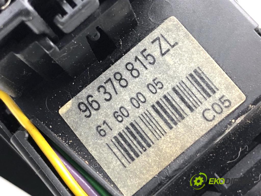 PEUGEOT 607 sedan 2001 98 kW 2.2 HDi 2179 Prepínač kombinovaný 96378815ZL (Prepínacie páčky pod volantom)