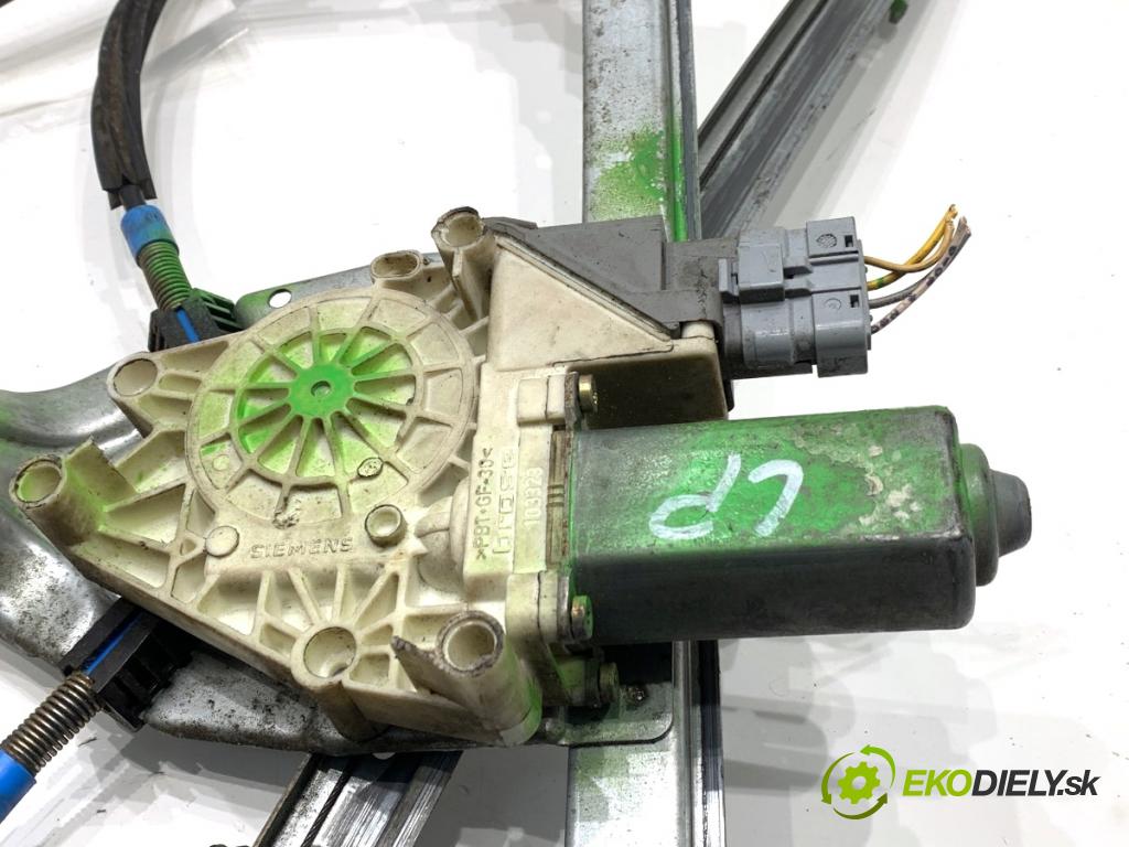 PEUGEOT 607 sedan 2001 98 kW 2.2 HDi 2179 mechanismus okna levý přední část 9650734980