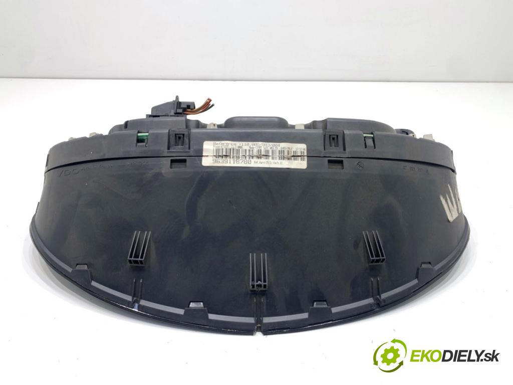 PEUGEOT 607 sedan 2001 98 kW 2.2 HDi 2179 prístrojovka 9639118780 (Přístrojová deska)