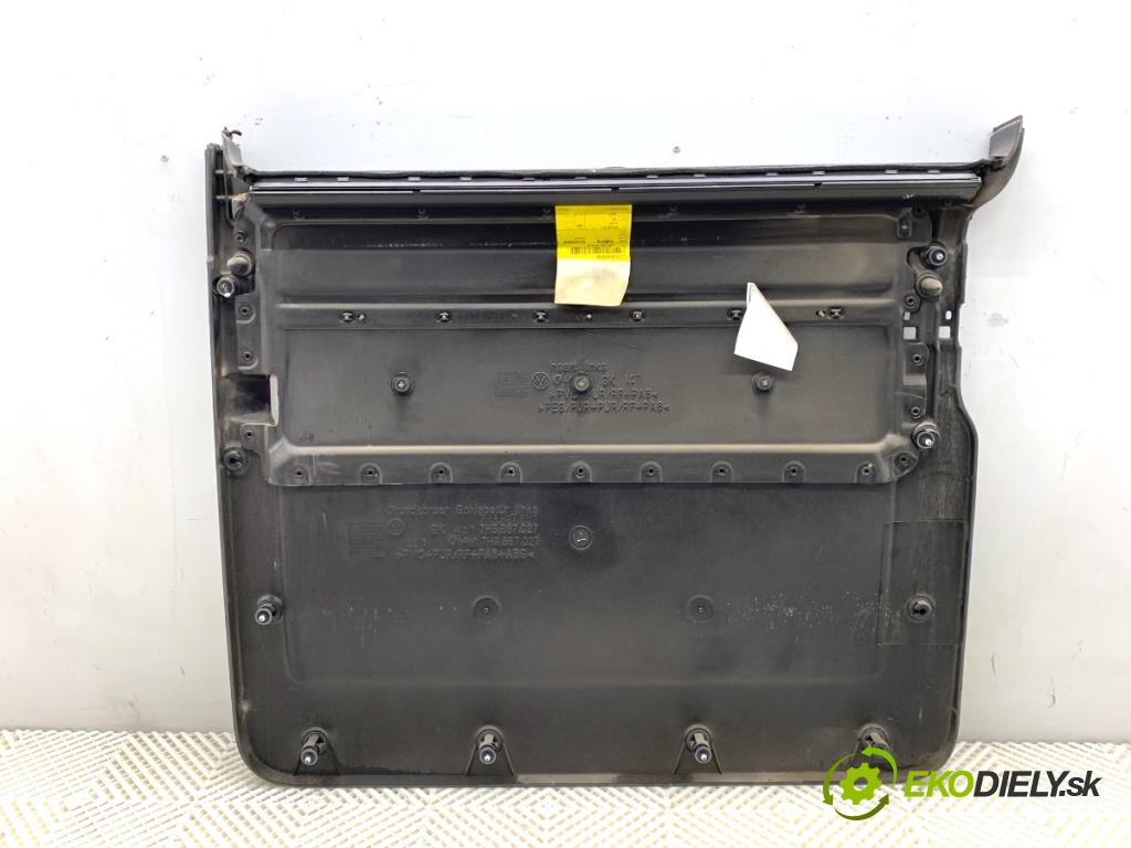 VW TRANSPORTER T5 Autobus 2015 103 kW 2.0 TDI 1968 čalúnenie Dvere ľavy zad Roleta 7H5867027