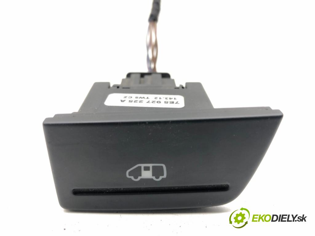 VW TRANSPORTER T5 Autobus 2015 103 kW 2.0 TDI 1968 Prepínač otvárania Dvere posúvne 7E5927225A