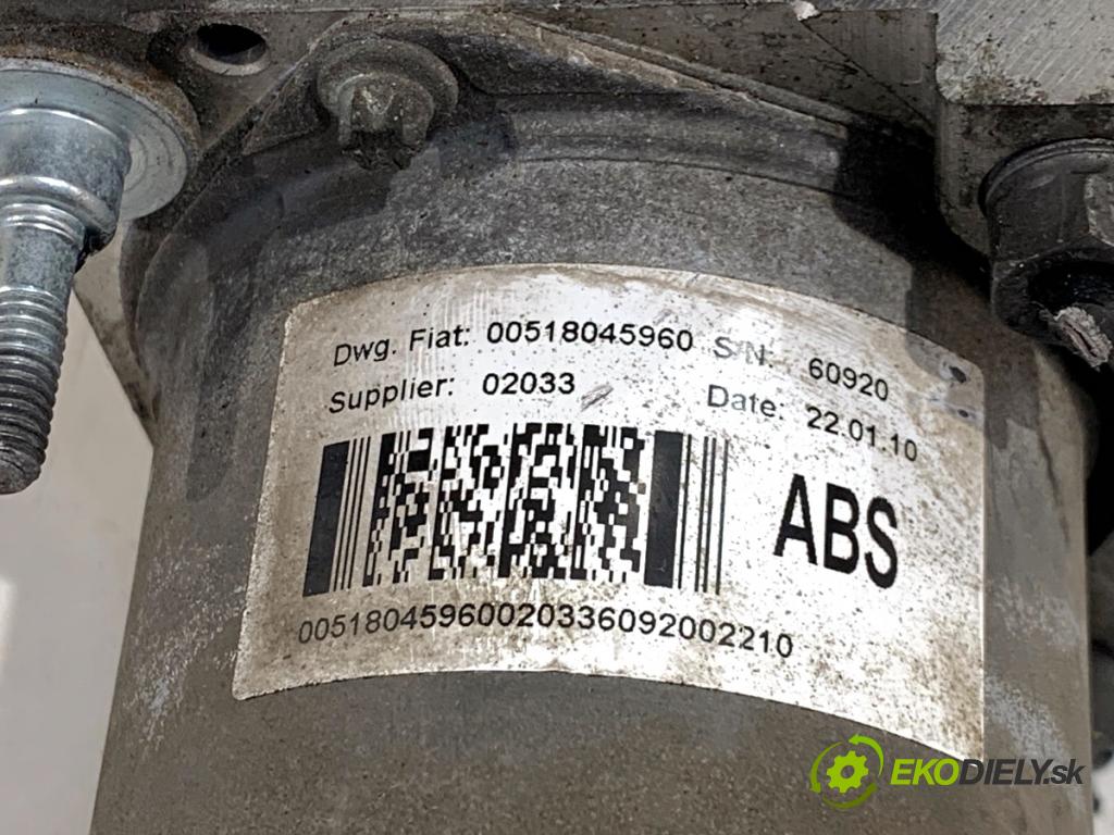 PEUGEOT BOXER II Platforma / podwozie 2010 88 kW 2.2 HDi 120 2198 Pumpa ABS 00518045960 (Pumpa ABS)