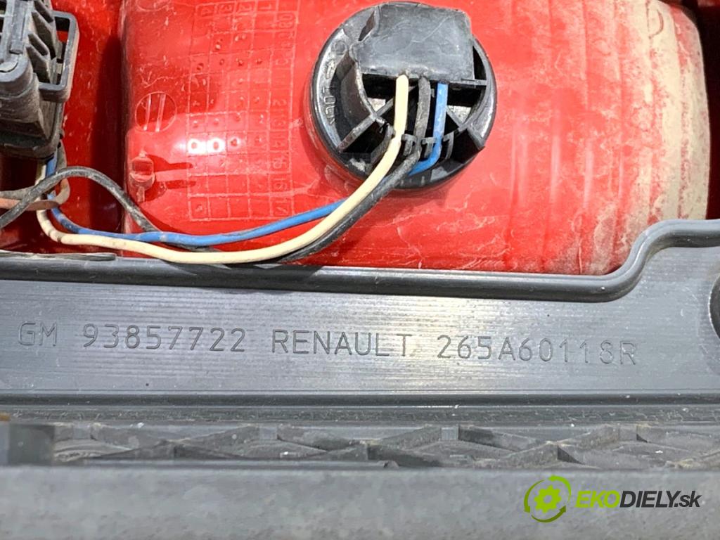 RENAULT TRAFIC II Autobus 2009 84 kW 2.0 dCi 115 1995 Svetlo ľavy zad 265A60118R