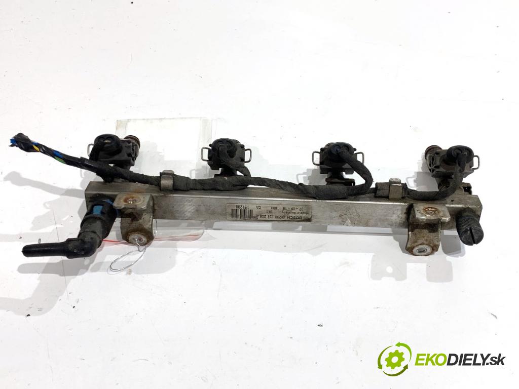 OPEL CORSA D liftback 2007 59 kW 1.2 (L08, L68) 1229 Lišta vstrekovacia 0280151208 (Vstrekovacia lišta)