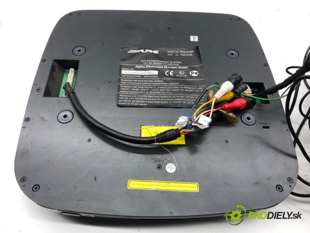 VW TRANSPORTER T5 Autobus 2015 103 kW 2.0 TDI 1968 obrazovka EKRAN slot DVD LCD ALPINE: PKG-2100P TMX-R2100