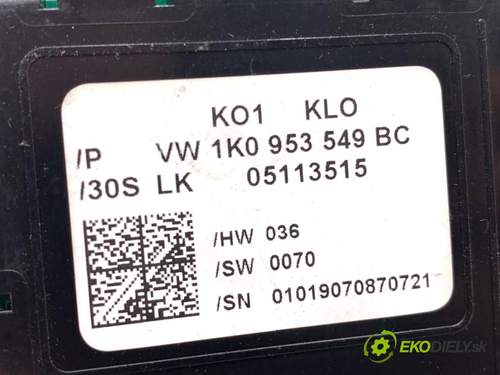 VW GOLF V Kombi 2007 77 kW 1.9 TDI 1896 Modul uhlu uhlu 1K0953549BC (Riadiaca jednotka ostatné)