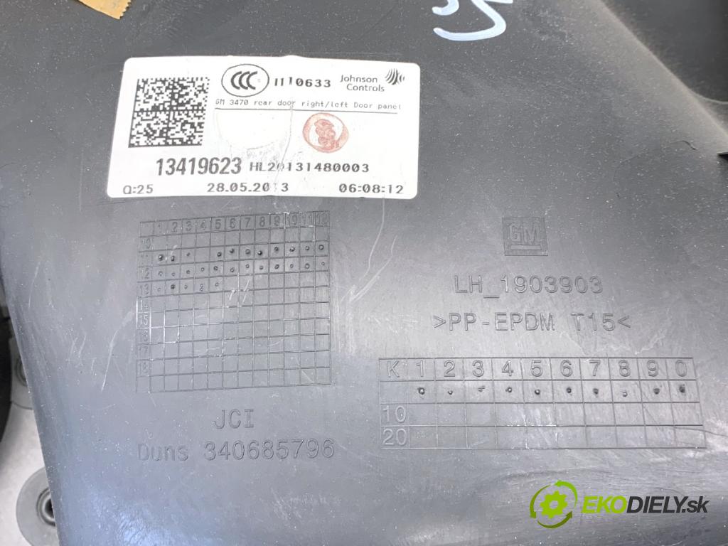 OPEL ZAFIRA C nadwozie wielkoprzestrzenne (MPV) 2013 96 kW 2.0 CDTi (75) 1956 ča dveře levý zadní část