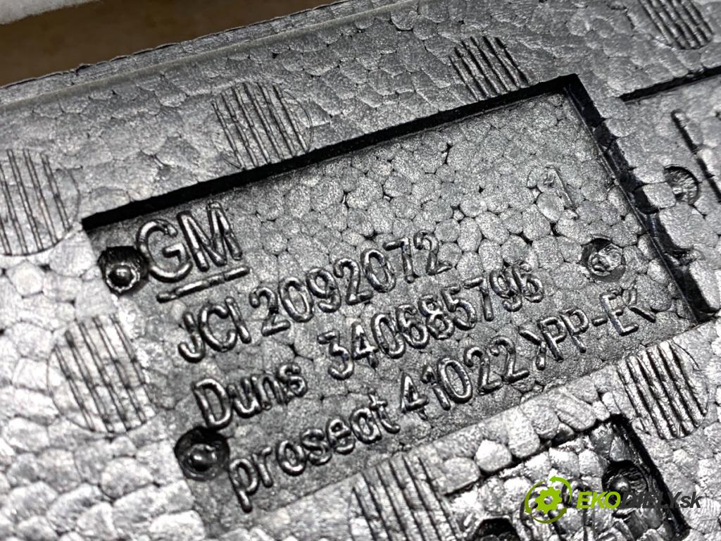 OPEL ZAFIRA C nadwozie wielkoprzestrzenne (MPV) 2013 96 kW 2.0 CDTi (75) 1956 čalúnenie Dvere ľavy predný