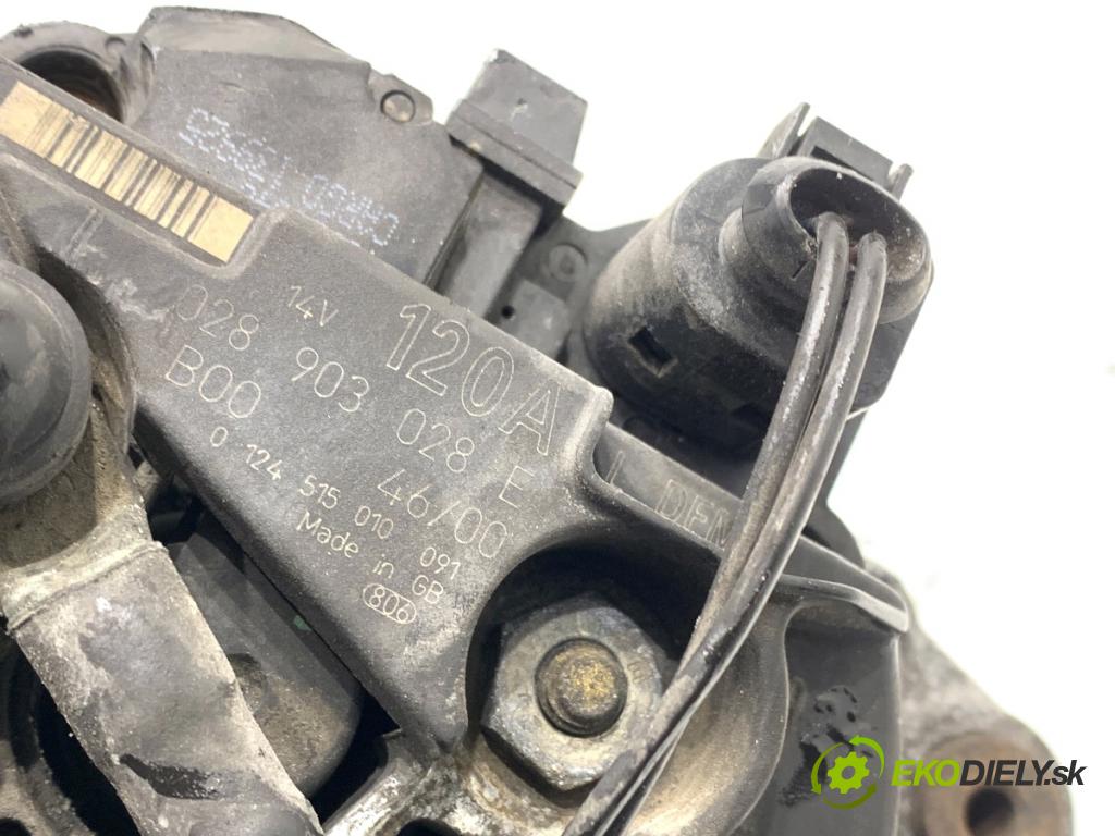 AUDI A3 8L liftback 2000 66 kW 1.9 TDI 1896 Alternátor 028903028E (Alternátor)