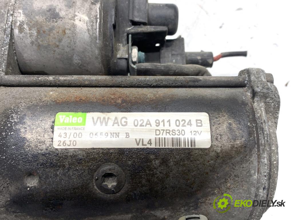 AUDI A3 8L liftback 2000 66 kW 1.9 TDI 1896 Štartér 02A911024B (Štartér)