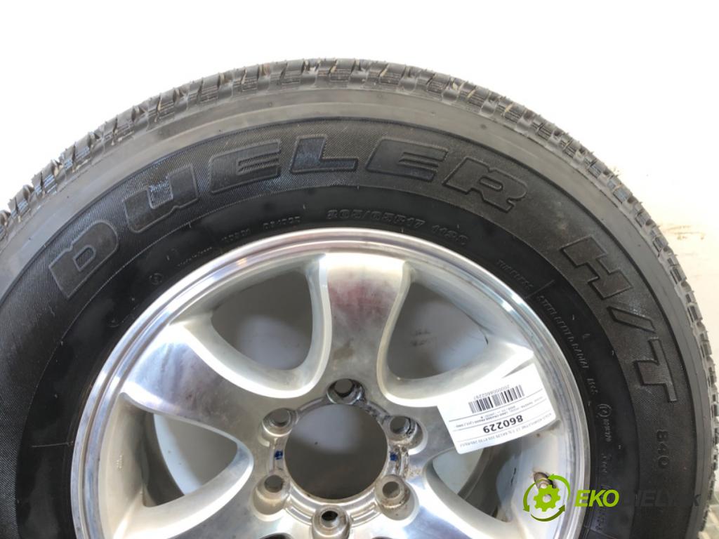 TOYOTA LAND CRUISER J12 samochód terenowy zamknięty 2006 127 kW 3.0 D-4D (KDJ120, KDJ125, KDJ121) 2982 koleso komplet 17 7,5J 6X139 105 ET30 265/65/17