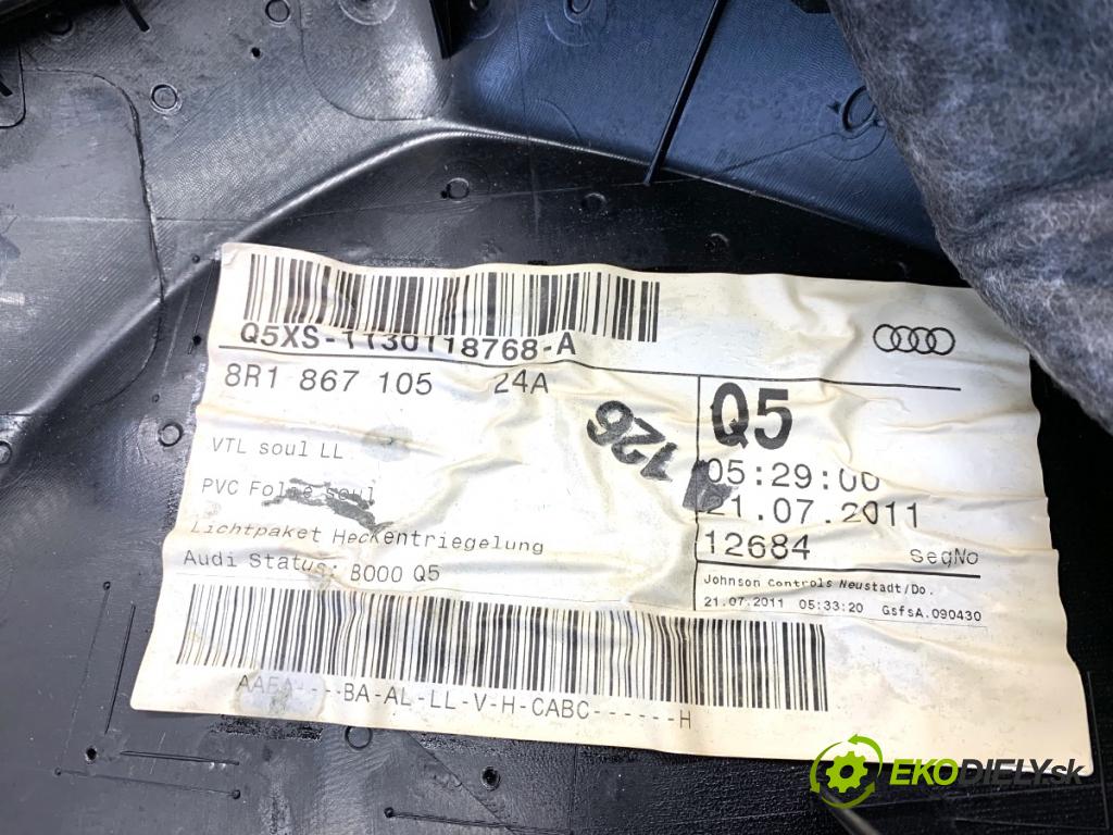 AUDI Q5 8R SUV 2012 165 kW 2.0 TFSI quattro 1984 čalúnenie Dvere ľavy predný 8R1867105