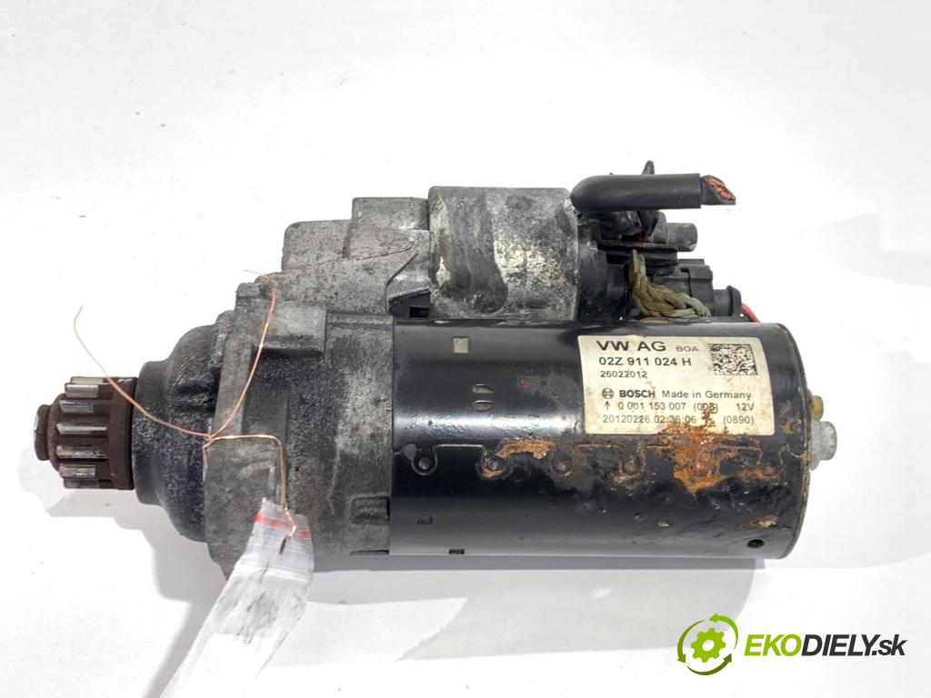 SEAT IBIZA IV coupe 2012 55 kW 1.2 TDI 1199 Štartér 02Z911024H (Štartér)