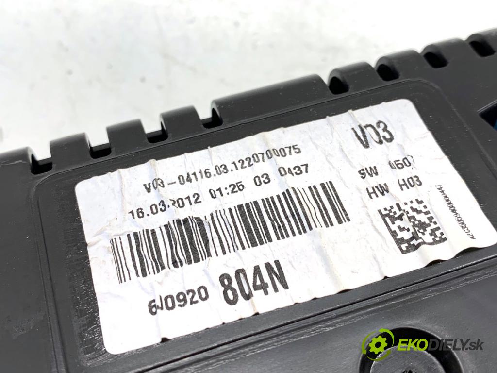 SEAT IBIZA IV coupe 2012 55 kW 1.2 TDI 1199 Prístrojovka 6J0920804N (Prístrojová doska)