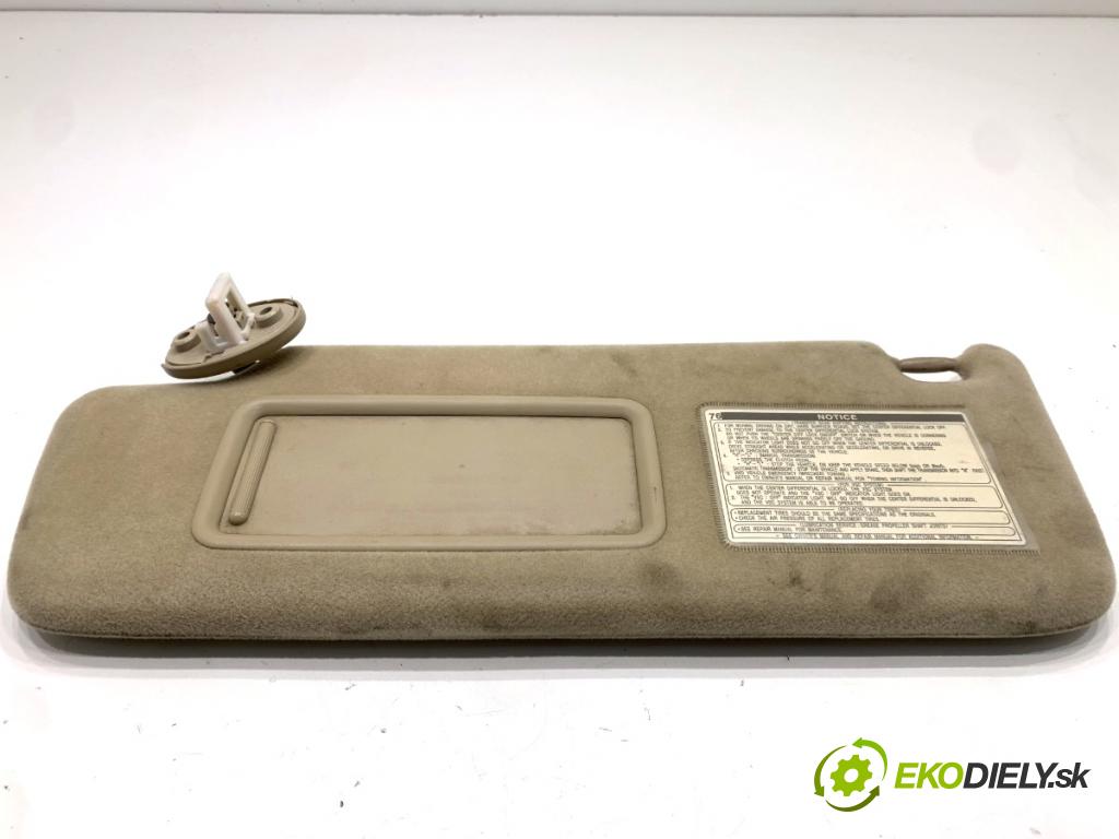 TOYOTA LAND CRUISER J12 samochód terenowy zamknięty 2006 127 kW 3.0 D-4D (KDJ120, KDJ125, KDJ121) 2982 clona sluneční levý 