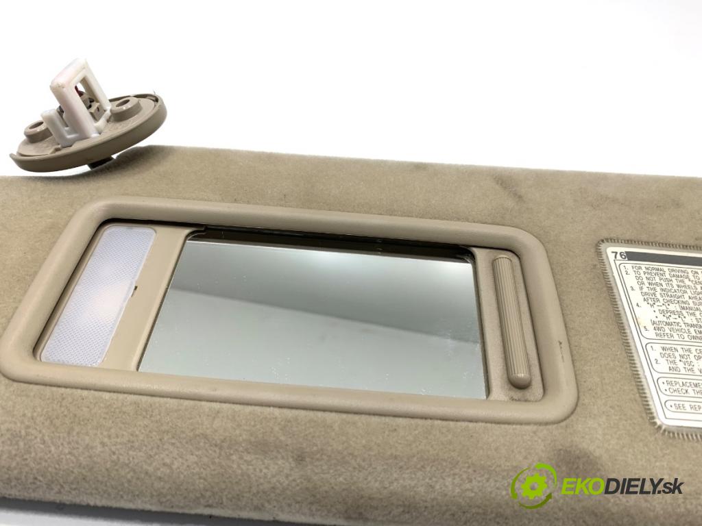 TOYOTA LAND CRUISER J12 samochód terenowy zamknięty 2006 127 kW 3.0 D-4D (KDJ120, KDJ125, KDJ121) 2982 Clona slnečná ľavy