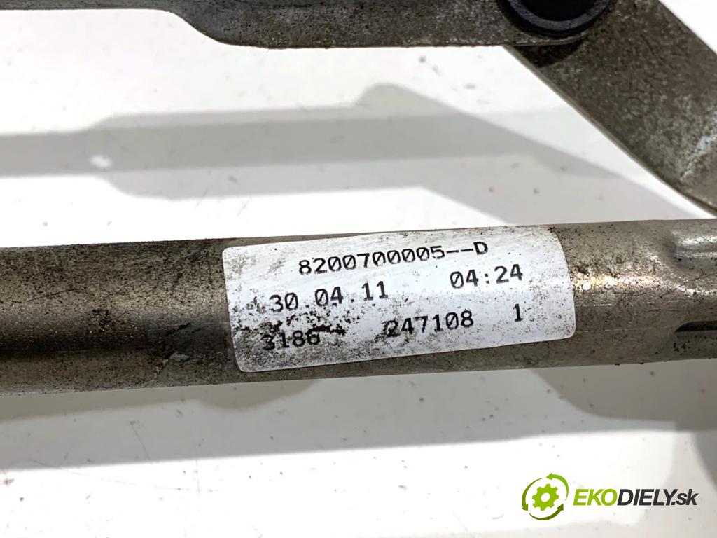 RENAULT THALIA II sedan 2011 55 kW 1.2 16V (LU2V) 1149 Mechanizmus stieračov predný 8200700005 (Motorček stieračov predný)