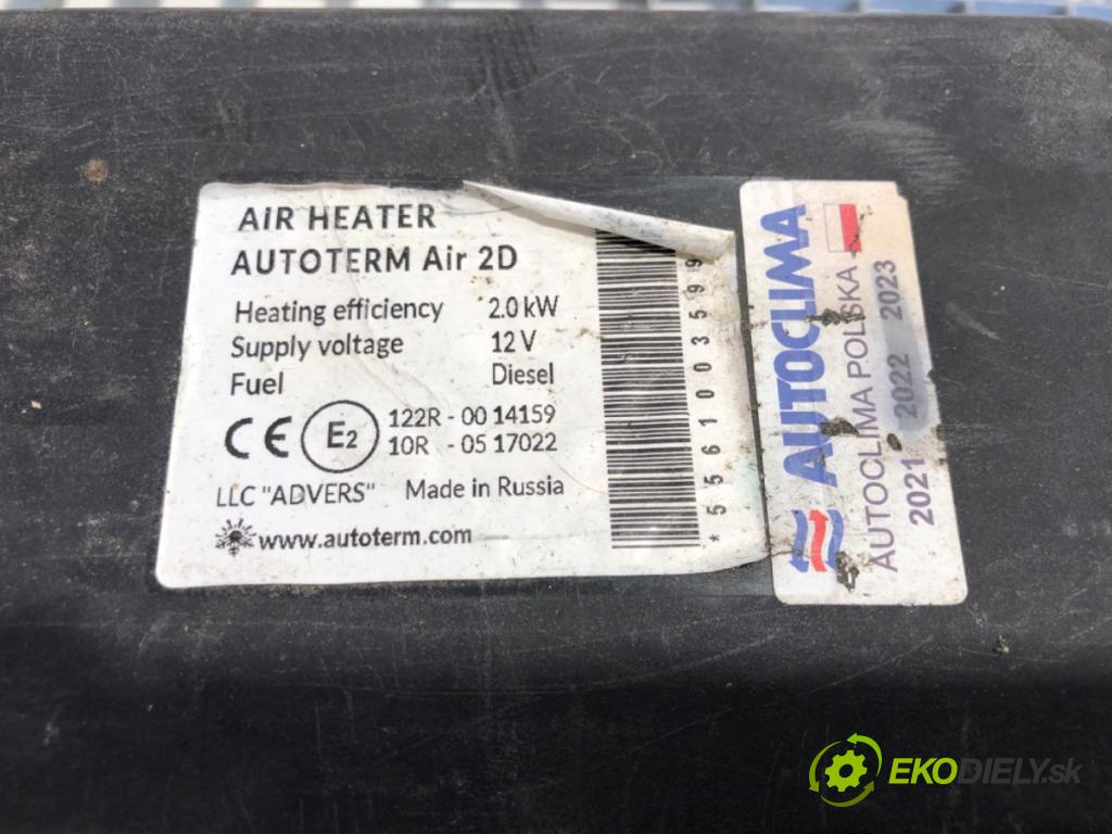 RENAULT MASTER III Skrzynia 2021 120 kW 2.3 dCi 165 FWD (FV0P, FV0U, FV11, FV12) 2298 Webasto 122R-0014159 (Webasto (nezávislé kúrenie))