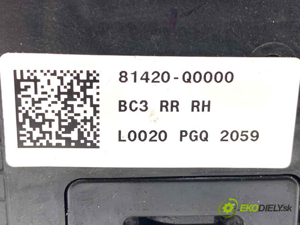 HYUNDAI i20 III liftback 2020 62 kW 1.2 1197 zámok dveře pravý zadní část 81420-Q0000