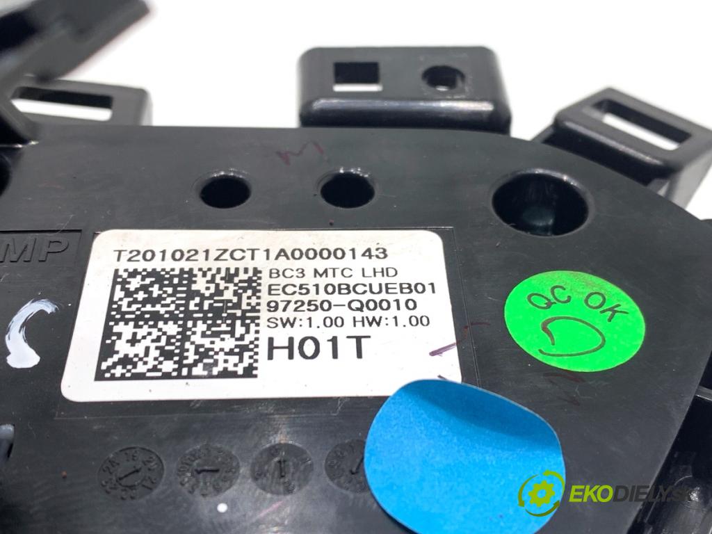 HYUNDAI i20 III liftback 2020 62 kW 1.2 1197 Panel ovládaní topení 97250-Q0010 (Páčky pod volantem)