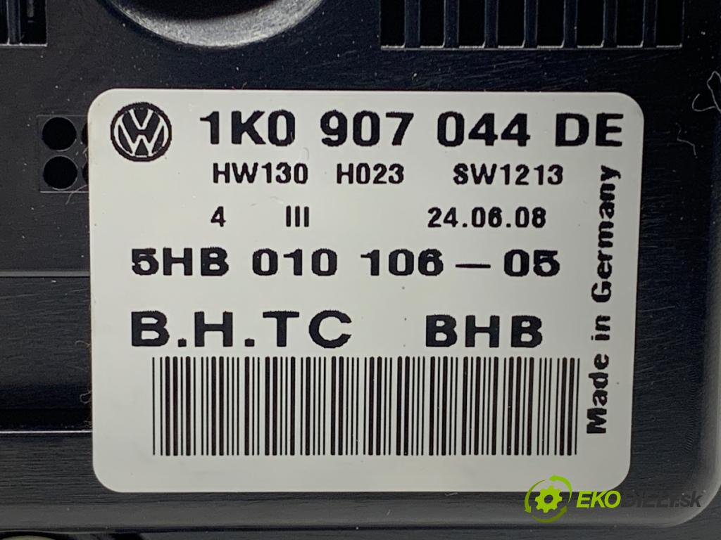 VW GOLF V liftback 2008 103 kW 1.4 TSI 1390 Panel ovládania kúrenia 1K0907044DE (Prepínacie páčky pod volantom)