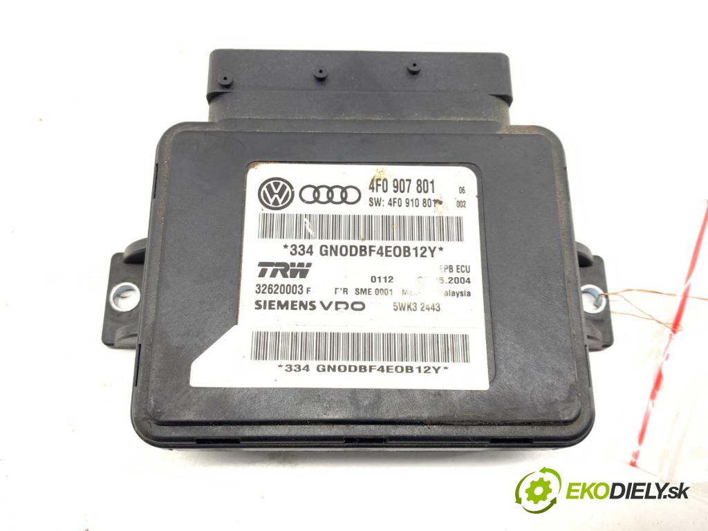 AUDI A6 C6 sedan 2004 165 kW 3.0 TDI quattro 2967 modul brzdy ruční brzdy 4F0907801