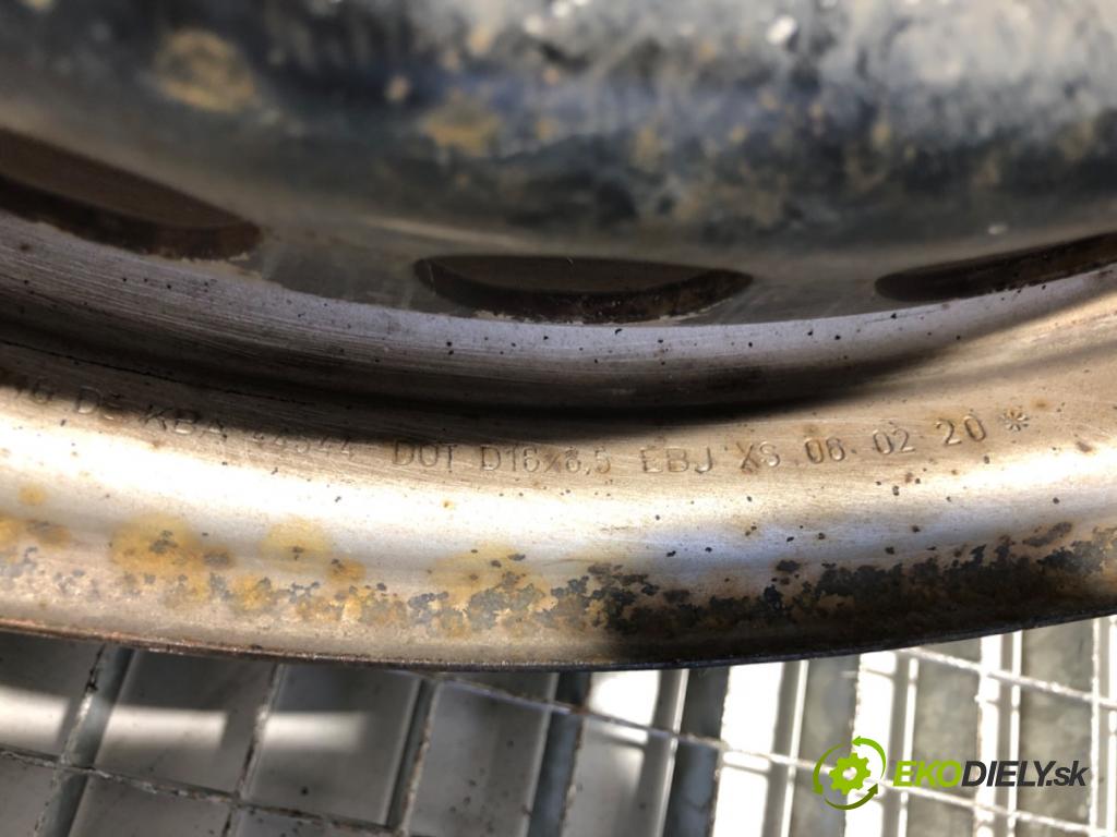 VW TRANSPORTER T6 Autobus 2020 81 kW 2.0 TDI 1968 disk plechový 16 5X120 6,5J ET51 7H0601027D