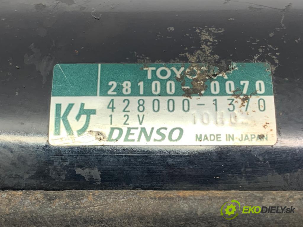 TOYOTA LAND CRUISER J12 samochód terenowy zamknięty 2006 127 kW 3.0 D-4D (KDJ120, KDJ125, KDJ121) 2982 Štartér 28100-30070 (Štartér)