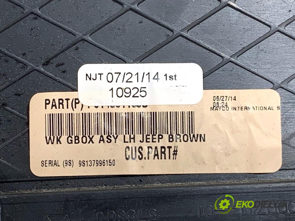 JEEP GRAND CHEROKEE WK SUV 2014 184 kW 3.0 CRD V6 4x4 2987 Priehradka, kastlík spolujazdca  (Priehradka (kastlík))