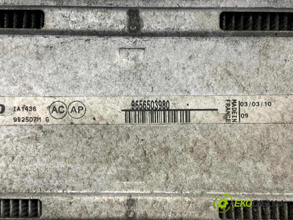 PEUGEOT 308 I liftback 2010 66 kW 1.6 HDi 1560 intercooler 9656503980 (Intercooler (chladič nasávaného vzduchu))