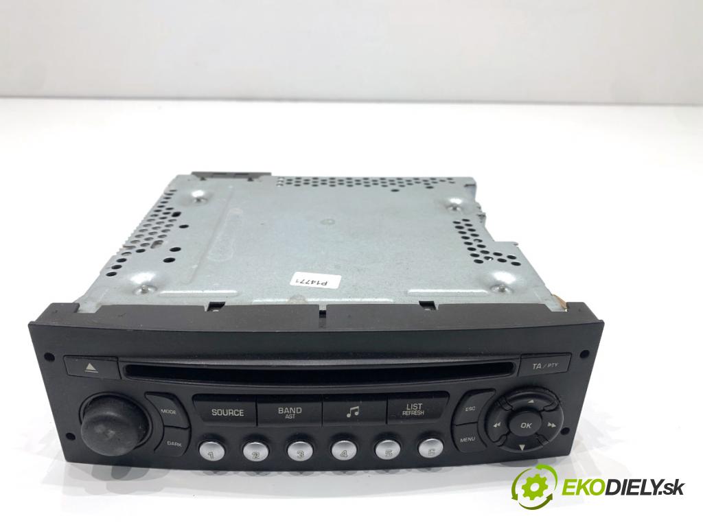 PEUGEOT 207 Kombi 2009 66 kW 1.6 HDi 1560 RADIO 96662669XT (Audio zařízení)