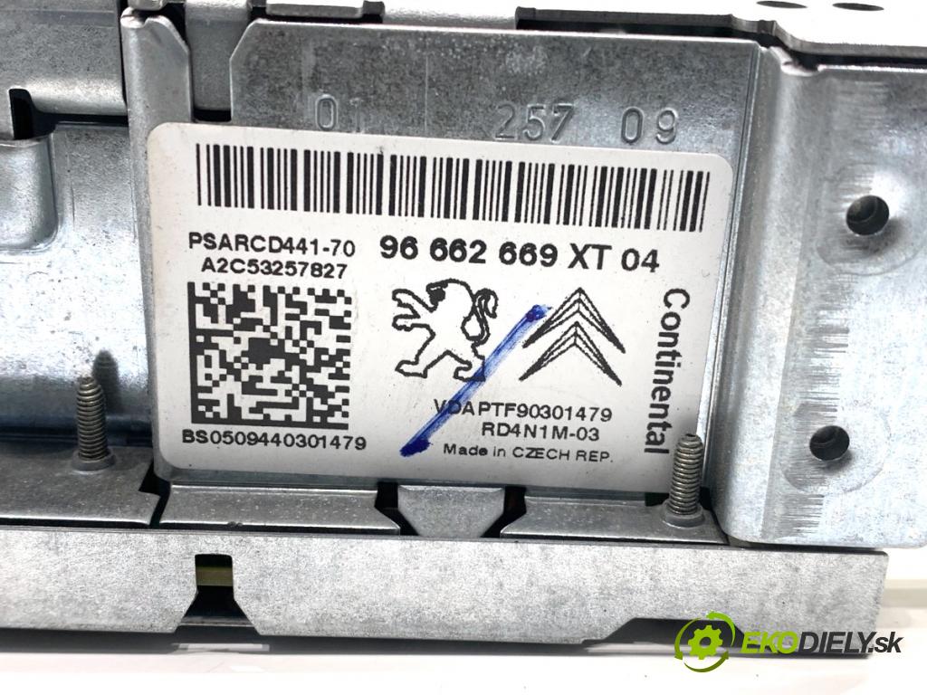 PEUGEOT 207 Kombi 2009 66 kW 1.6 HDi 1560 RADIO 96662669XT (Audio zariadenie)