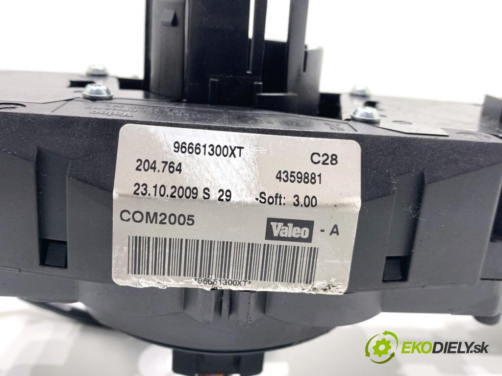 PEUGEOT 207 Kombi 2009 66 kW 1.6 HDi 1560 přepínač kombinovaný 96661300XT (Páčky pod volantem)